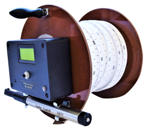 Elektrisches Kabellichtlot auf Handtrommel Elektrisches Kabellichtlot auf Handtrommel